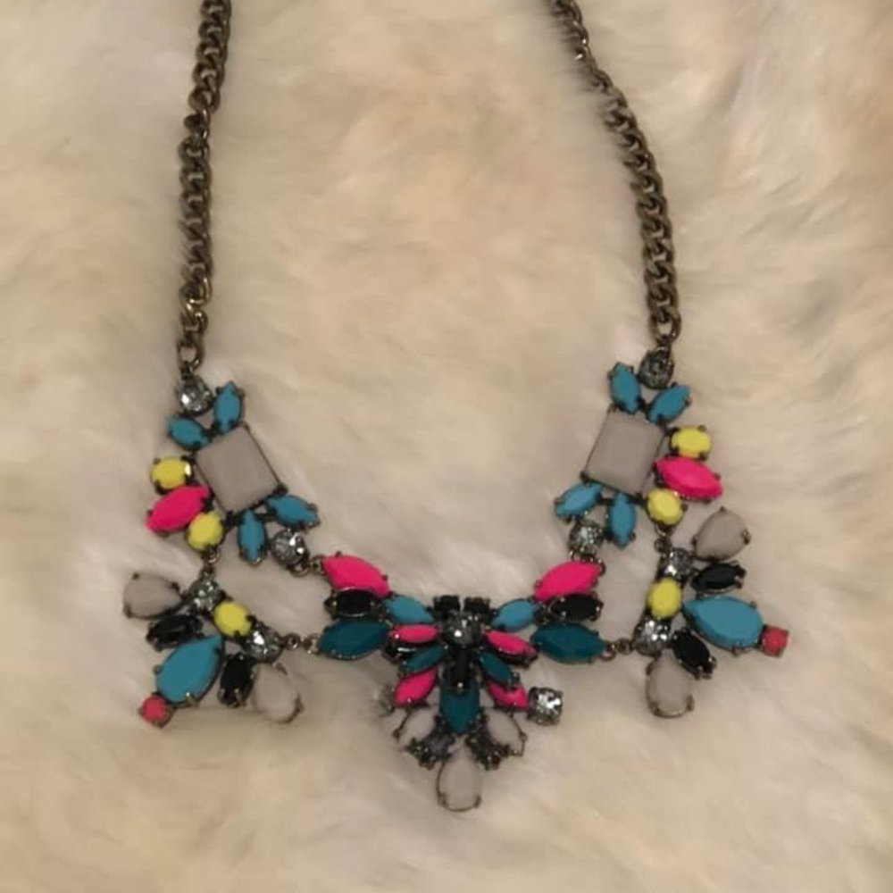JCrew | Neon Statement Necklace